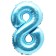Foil ball 40 "Figure 8", pale blue
