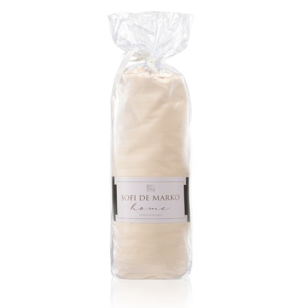 Morgan sheet, size 180x200x30 cm, beige color