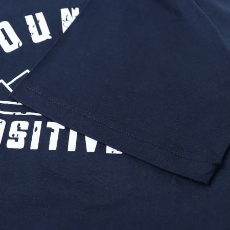 Male T-shirt with print, dark blue color, size 52-2