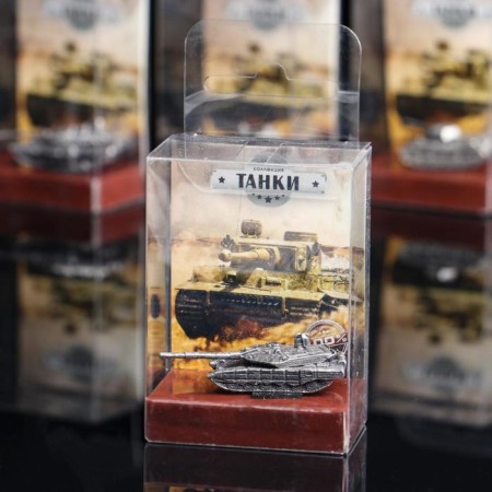 Tin figure "Collection Tanks. Tank T-90AM", brass-2