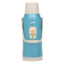 Thermos 2 l, with a glass flask, retains heat 12 hours, blue