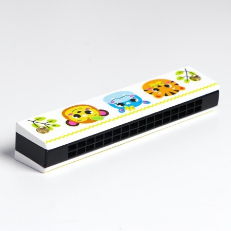 Gun accordion "animals", white color-3