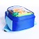 Baby backpack on lightning, 3 outer pockets, blue color