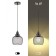 Suspended PL8 BK Metal, E27, Max 60W