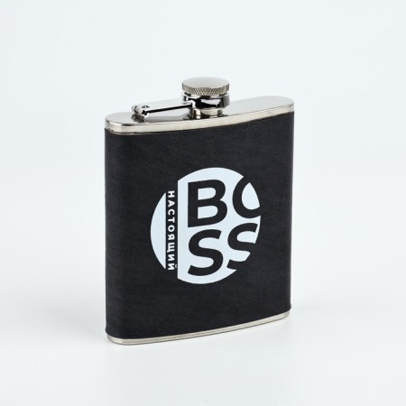 Фляжка "Настоящий BOSS", 210 мл-1