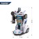 Robot radio -controlled "policeman", transforms, light and sound effects