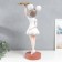 Souvenir Polystone stand "Baby with ears, in a white dress with a dish" 81x40x40 cm
