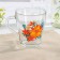 Glass mug "Tropical flowers", 250 ml, MIX drawing