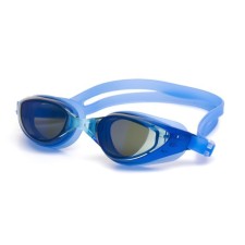 ATEMI B1001M swimming glasses, mirror, silicone, blue color