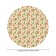Great tablecloth "Christmas postcard", round, oxford, elastic band, size 140x140 cm, diameter 105-120 cm
