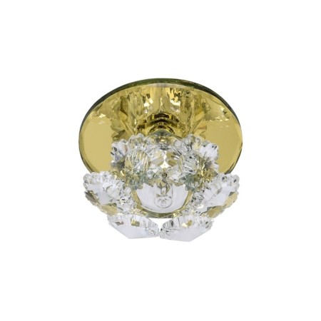 Economic light lamp, F3580 YL CL, MAX 35W G4, color mirror yellow