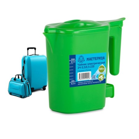 Electric kettle “Carceple ech 0.5/0.5-220s”, plastic, 0.5 l, 500 watts, green