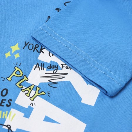 T -shirt for a boy, blue color, height 122-2