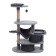Complex-bog-oval, 5 levels, with 2 houses, 120 x 45 x 132 cm, fur, d