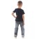 Children's T-shirt, height 116 cm, dark blue color