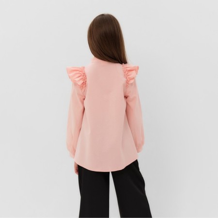 Blouse for the girl minku color is light pink, height 122 cm-3
