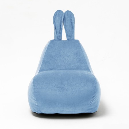 Milk-Milk chair, size 80x90 cm velor, blue color-1