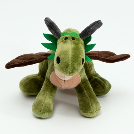 Soft toy "Dragon", 20 cm, green color-3