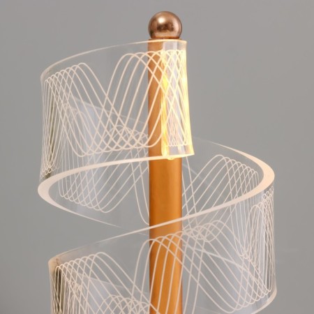 Highway Lamp "Spiral" LED 5W gold 11x11x25 cm Risalux-4