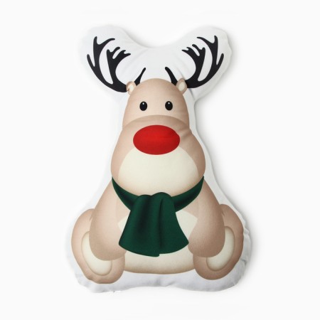 New Year. Decorative Ethel Pillow "Deer" 30*32 cm-1