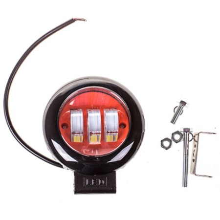 Farah LED SkyWay Off Road, Round, 12 V/24 V, 30 W, 6000 K, 3 diodes, 115*160 mm-1