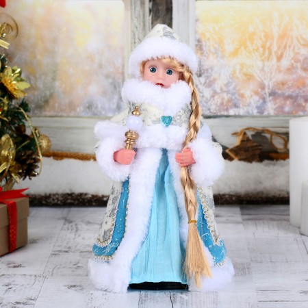 Snow Maiden "Blue fur coat" moves, 28 cm