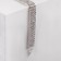 Bracelet with rhinestones "shine" four rows, white color in silver, 18 cm