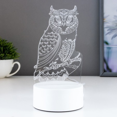 Owl lamp Led RGB from the network-1