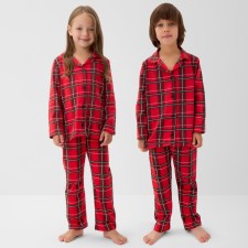 Новый год. Пижама детская KAFTAN "Клетка" размер 30 (98-104 см)