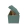 Puff with a lid and weighting, 800 × 400 × 420 mm, bingo velor, Mint color