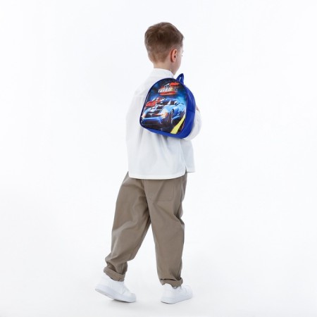 Children's backpack on a zipper, "chosen", blue color-6