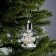 Fir -tree ball "Snow landscape", batteries, 1 LED, glow warm white