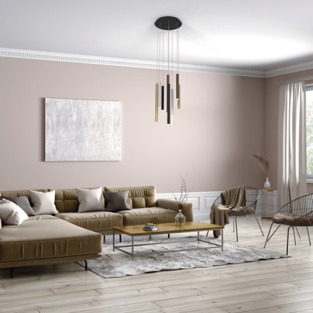 Suspended chandelier Mantra Cala, Led, 3360lm, 3000k, 600 mm, black color-2