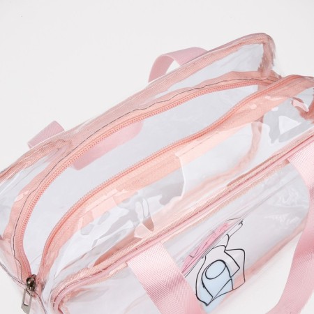 Lightning cosmetic bag, pink color-2