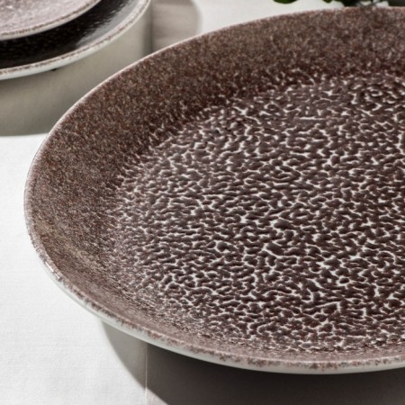 Porcelain Oval Natur Sand, 30.5 × 25.5 cm-1