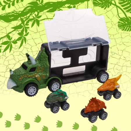 Dinosaurus truck, with 3 cars-6