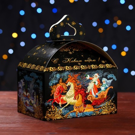 Gift box "Winter festivals", chest of 18.5 x 12.5 x 16.5 cm