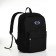 Young backpack from textiles on lightning, 4 pockets, black color