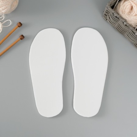Sole for knitting shoes "Eva" Size "42", thickness 4 (± 0.5) mm, white