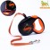 Roulette "Piggon" with a rubberized handle, 8 m, up to 50 kg, cable, black-orange