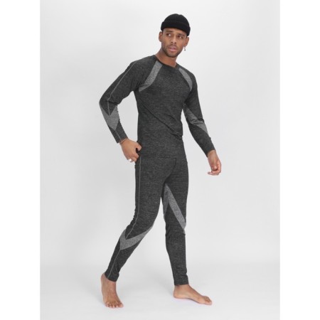 Male thermal underwear, size 48-50, dark gray color-6