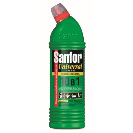 Universal cleaning agent SanFOR "Lemon Freshness", 10 in 1, 750 ml