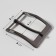 Belt buckle, 6 × 5 cm, 40 mm, black nickel color
