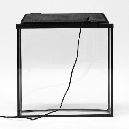 Aquarium "TV" with a lid, 40 liters, 46 x 20 x 44/49 cm, black-2