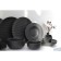 Porcelain plate for pasta Magistro line, 250 ml, d = 21.2 cm, black color