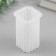 Mold silicone for a candle "Rectangle. Vertical strips" 5.7x5.7x8.7 cm