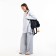 City backpack on lightning, from artificial leather, black color