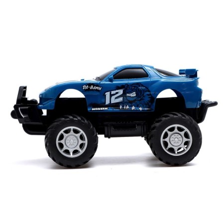 Radio controlled machine "Speed", it works from batteries blue color-1