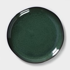 Porcelain plate Verde Notte, D = 26.5 cm