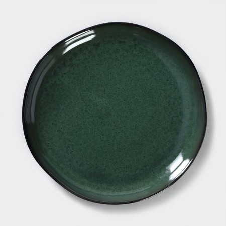 Porcelain plate Verde Notte, D = 26.5 cm